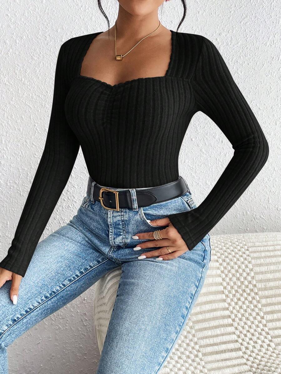 MAGLIA ELEGANTE A MANICHE LUNGHE