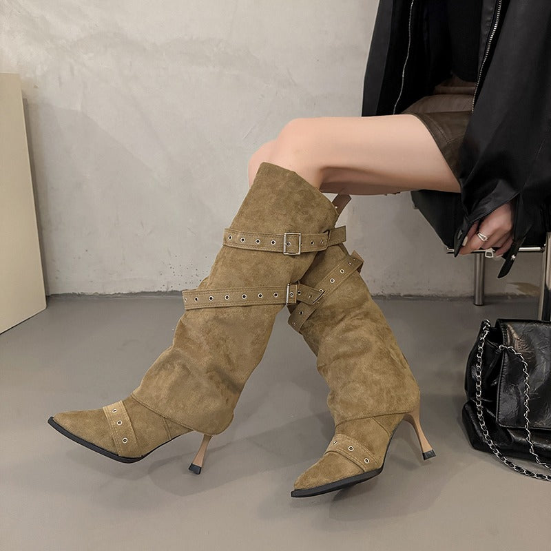 STIVALI ALTI IN PILE