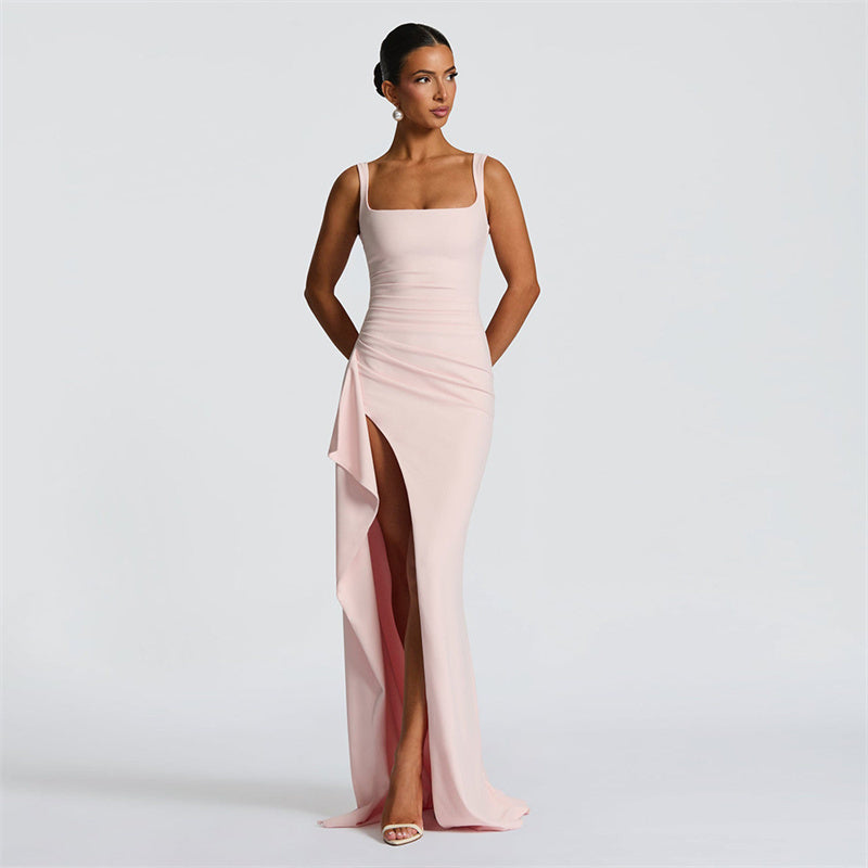 ABITO LUNGO CON SPACCO