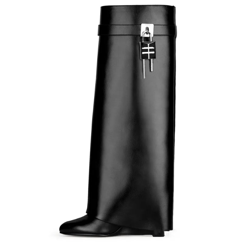 STIVALI CON CERNIERA AL GINOCCHIO