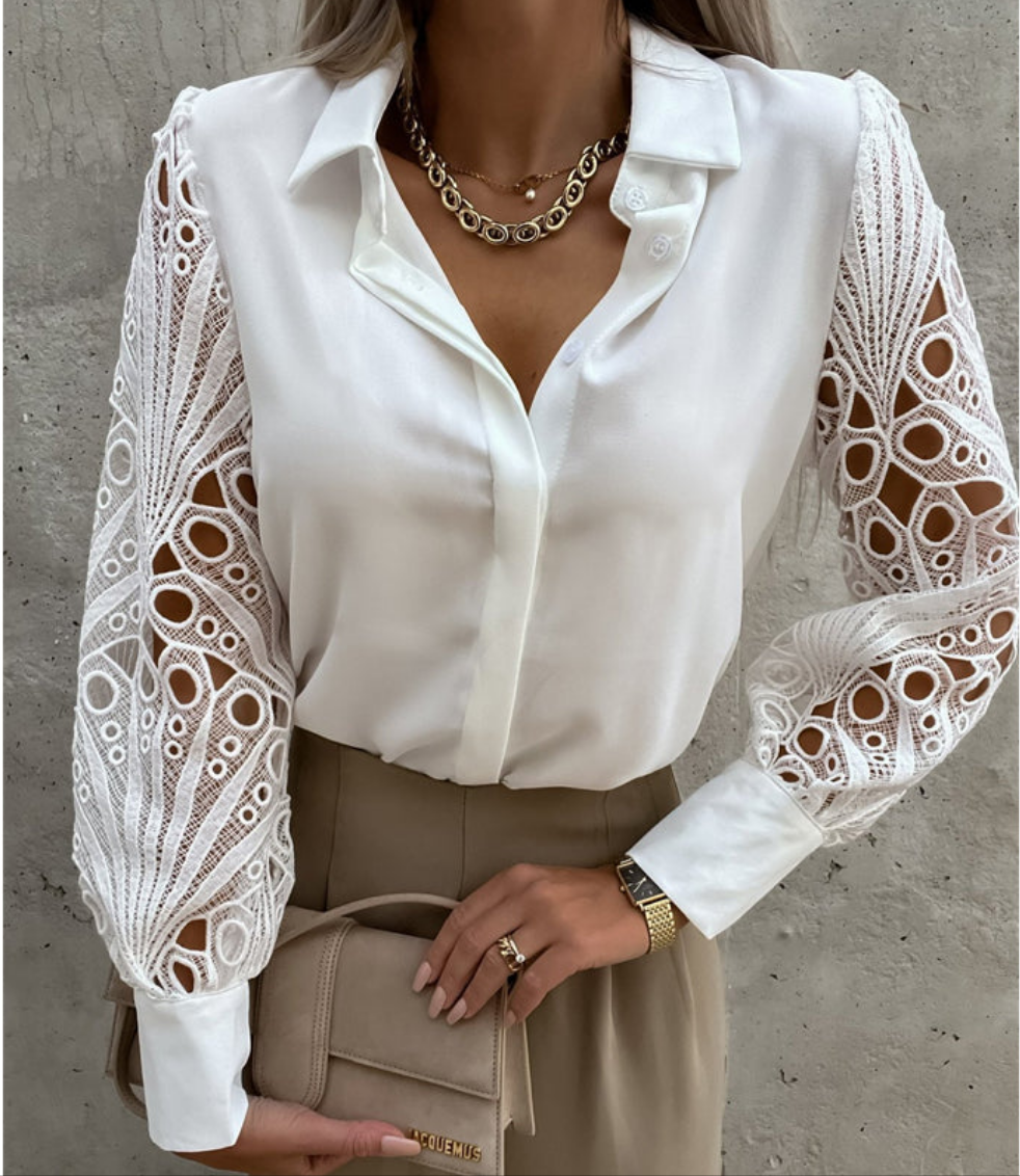 CAMICIA IN PIZZO DONNA