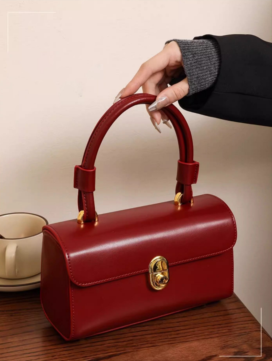 BORSA MINI ROSSA A TRACOLLA