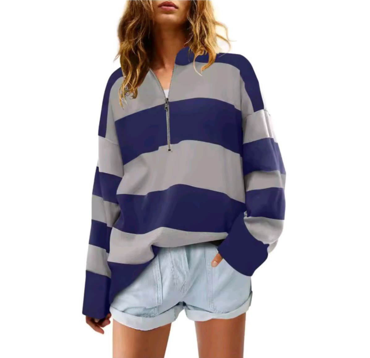 MAGLIONE A RIGHE DONNA