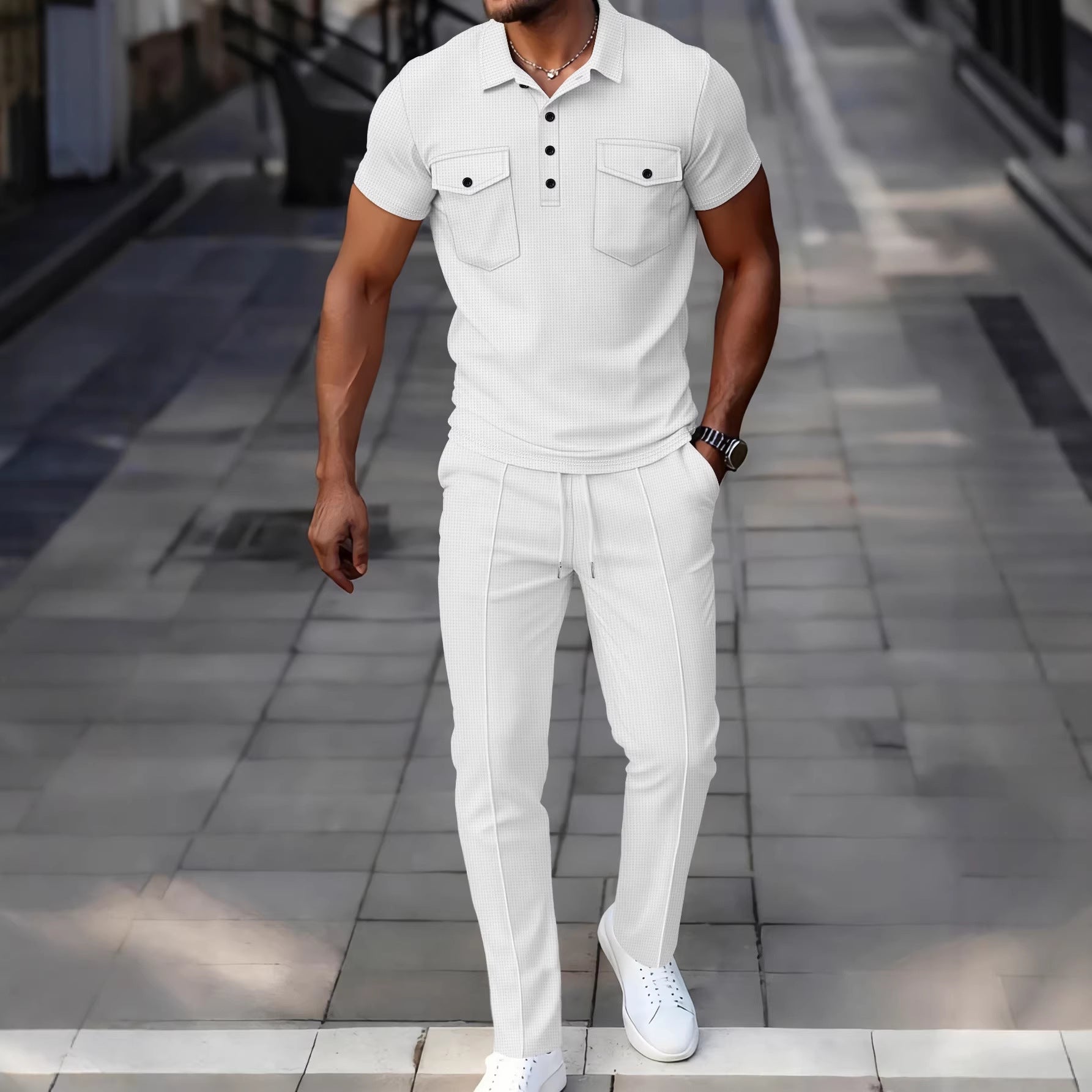 MAGLIETTA E PANTALONI LUNGHI CASUAL
