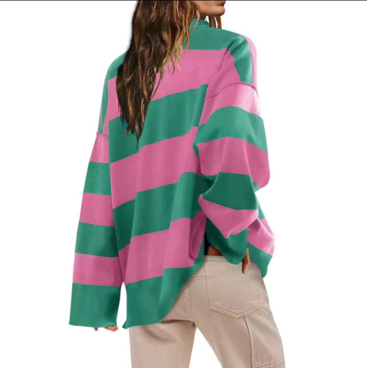 MAGLIONE A RIGHE DONNA