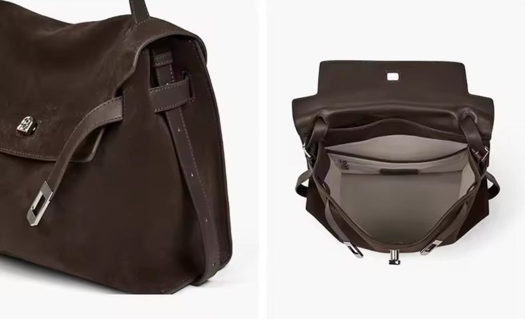 BORSA A TRACOLLA VINTAGE IN VERA PELLE