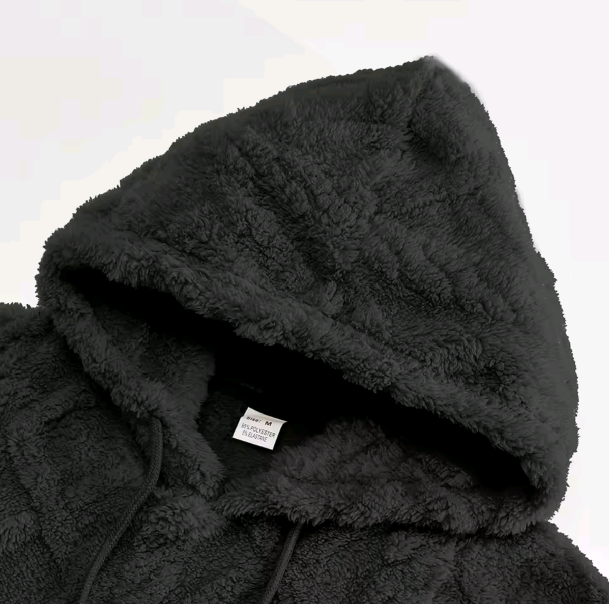 MAGLIONE CON CAPPUCCIO IN VELLUTO