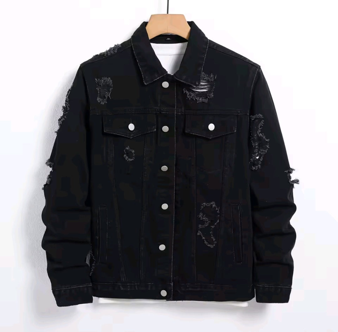 GIACCA JEANS CASUAL STRAPPATA