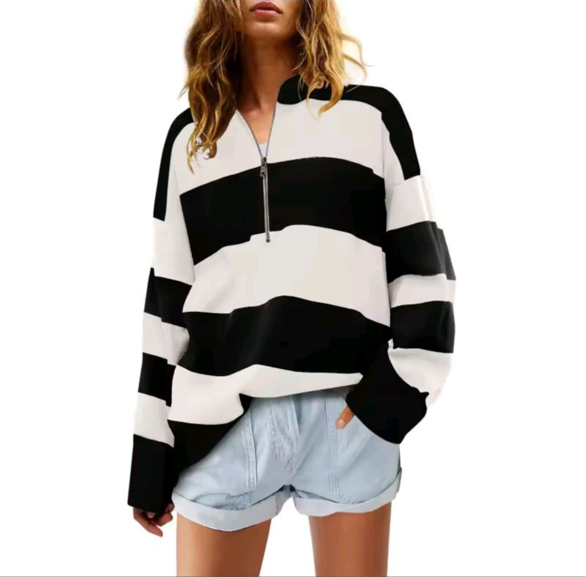 MAGLIONE A RIGHE DONNA