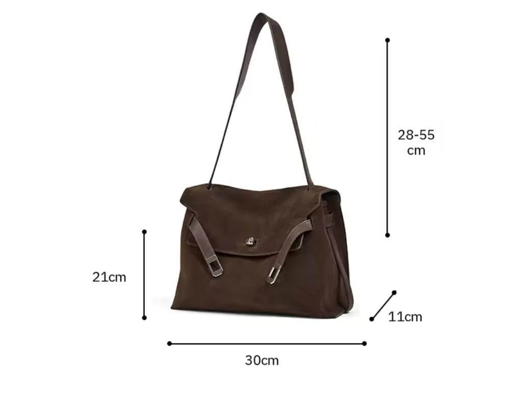 BORSA A TRACOLLA VINTAGE IN VERA PELLE