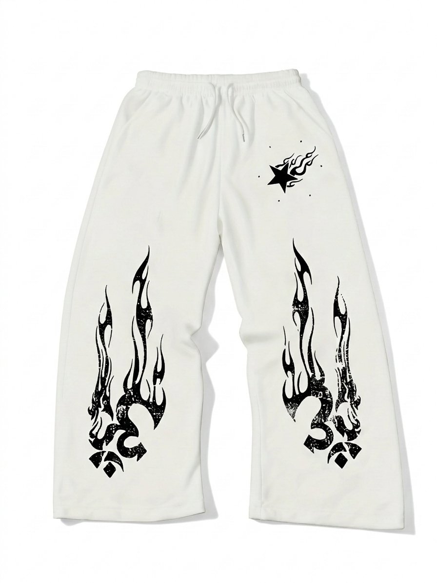 PANTALONI A GAMBA LARGA