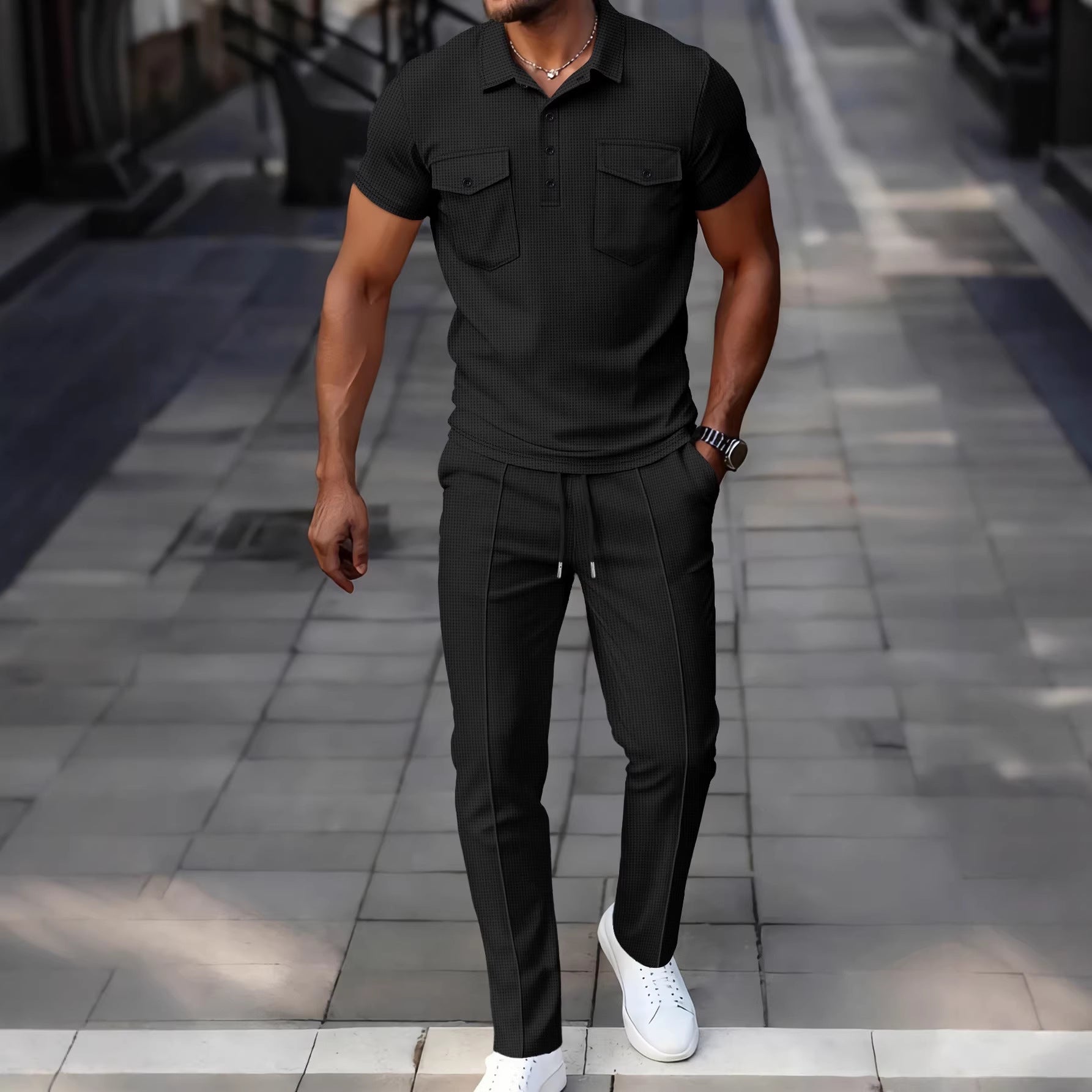 MAGLIETTA E PANTALONI LUNGHI CASUAL