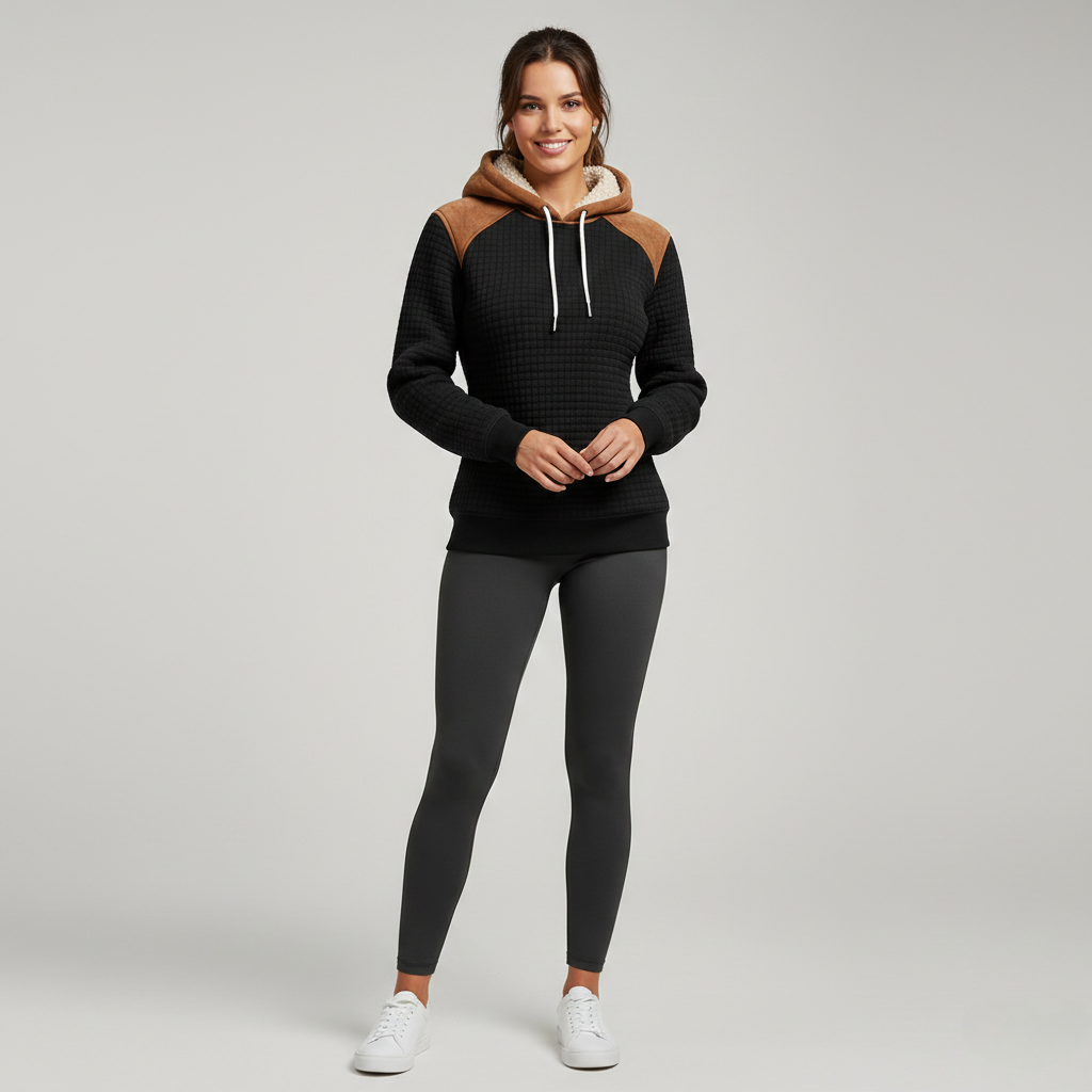 Felpa con Cappuccio Casual