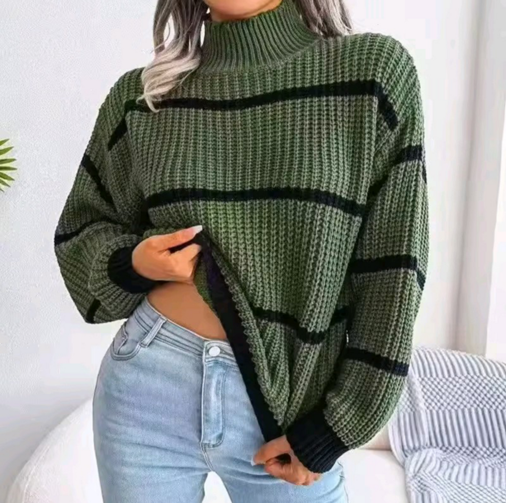 MAGLIONE CASUAL A COLLO ALTO