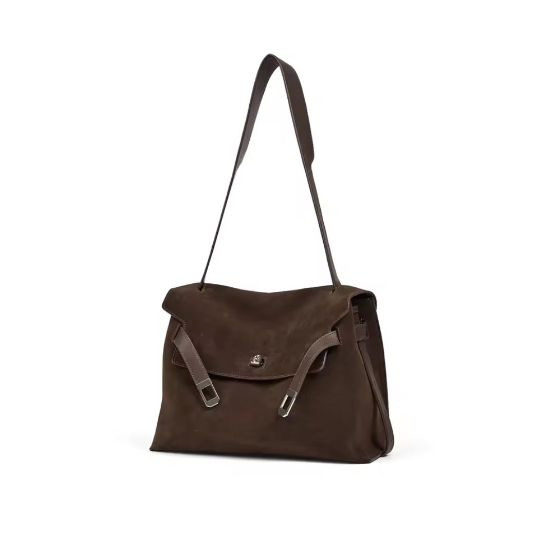 BORSA A TRACOLLA VINTAGE IN VERA PELLE