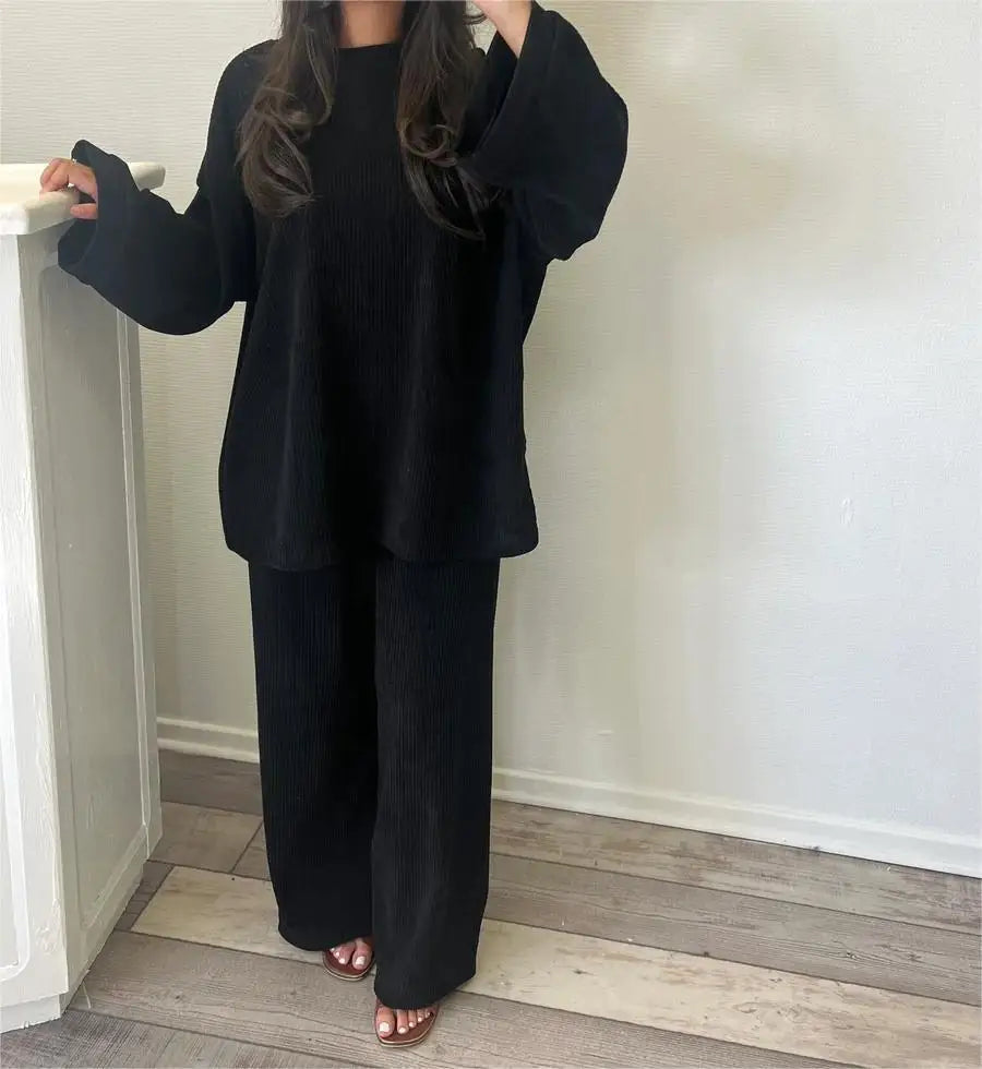 SET IN VELLUTO A COSTINE CASUAL