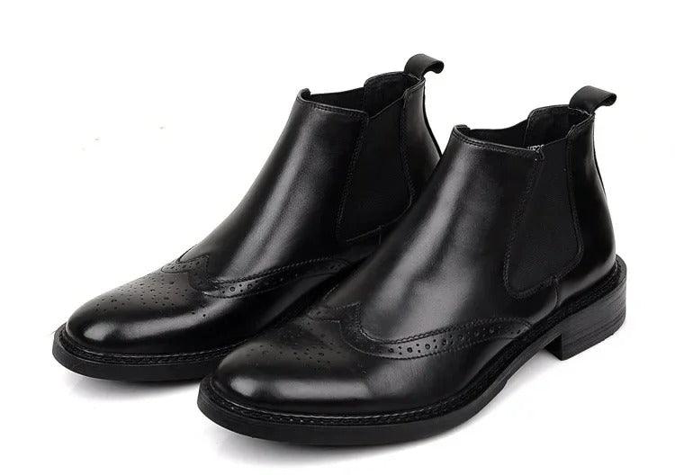 STIVALI DA UOMO IN PELLE