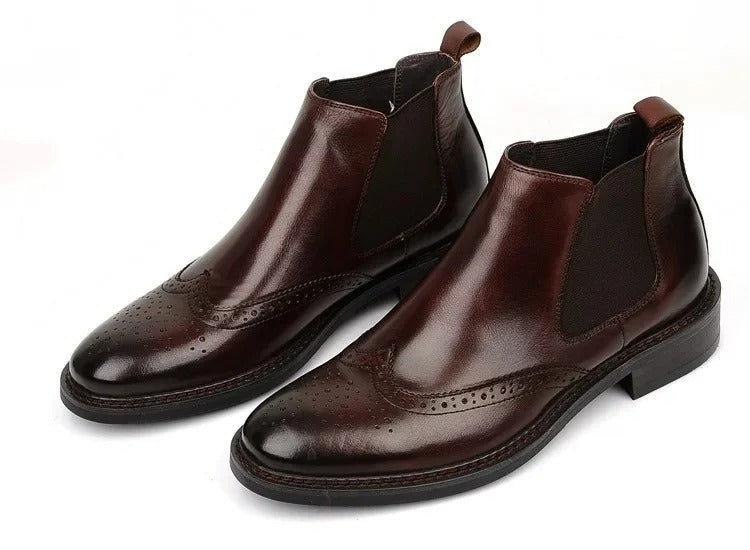 STIVALI DA UOMO IN PELLE