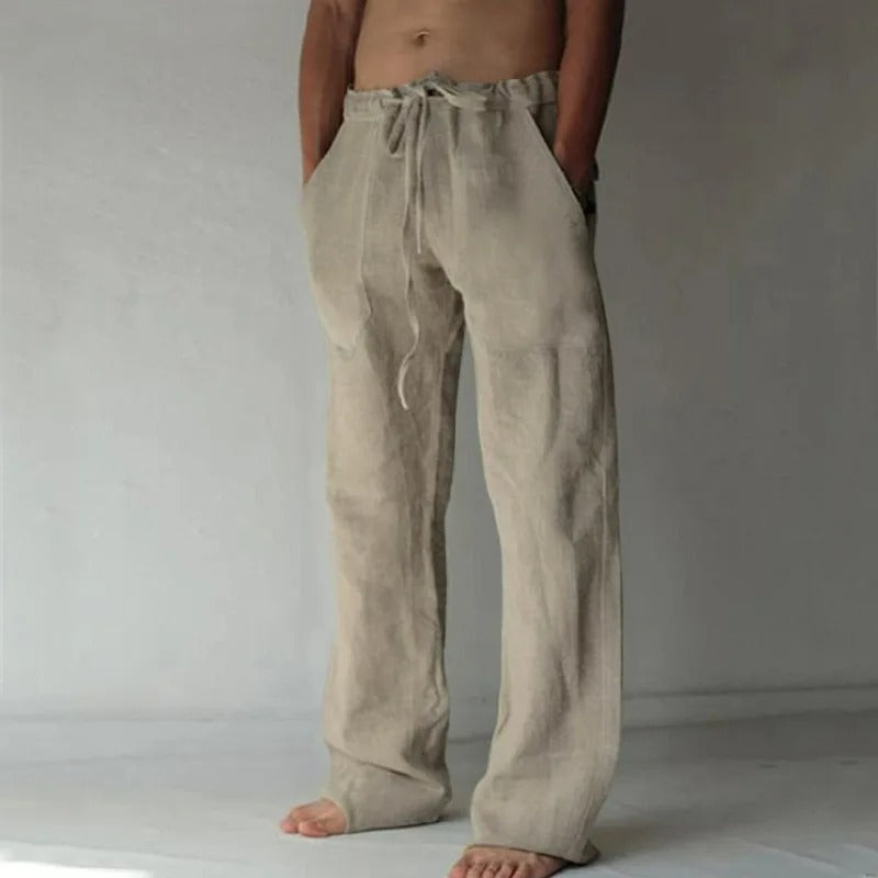PANTALONI LUNGHI DI LINO